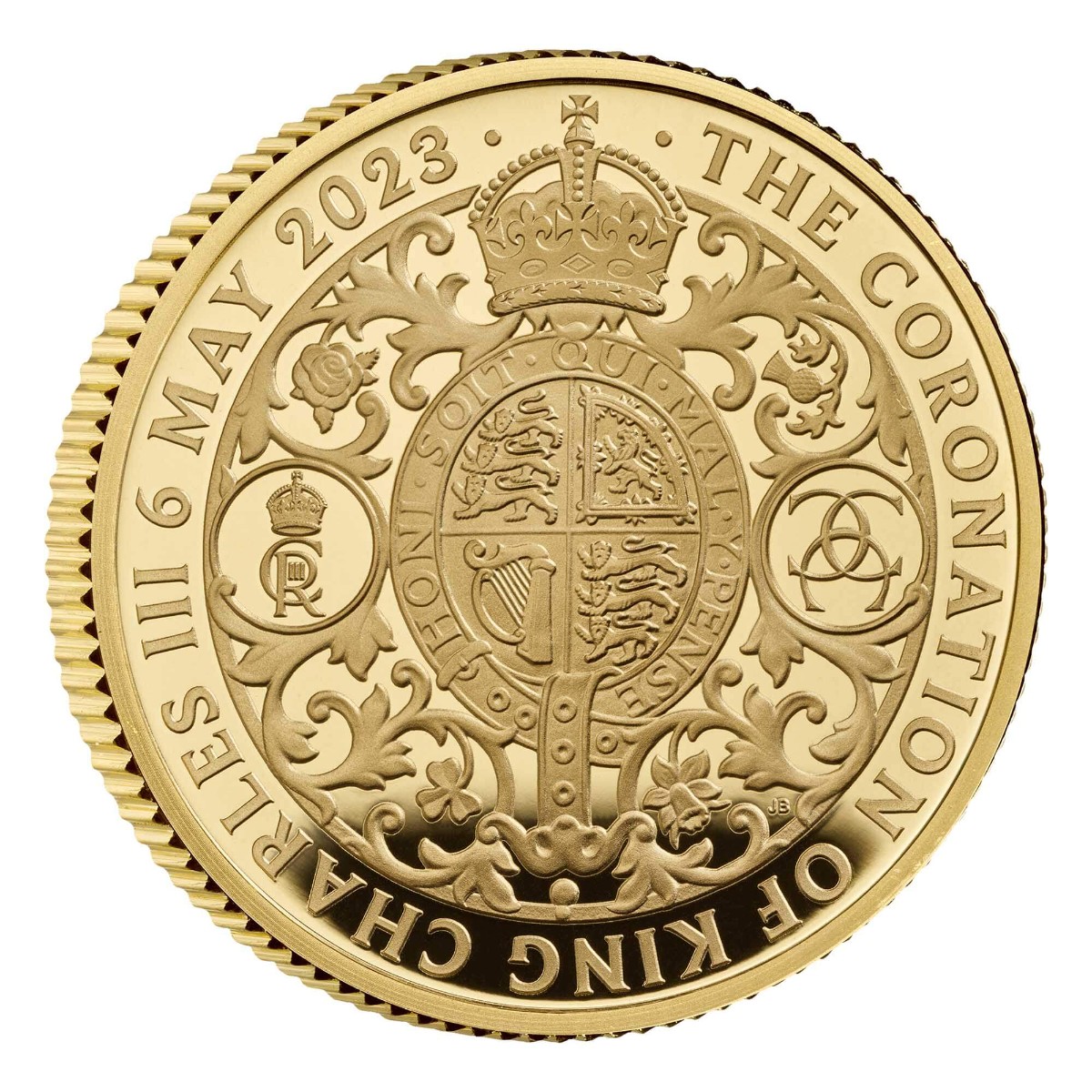 Zlatá mince Král Karel III. - Korunovace 1/4 oz proof 2023