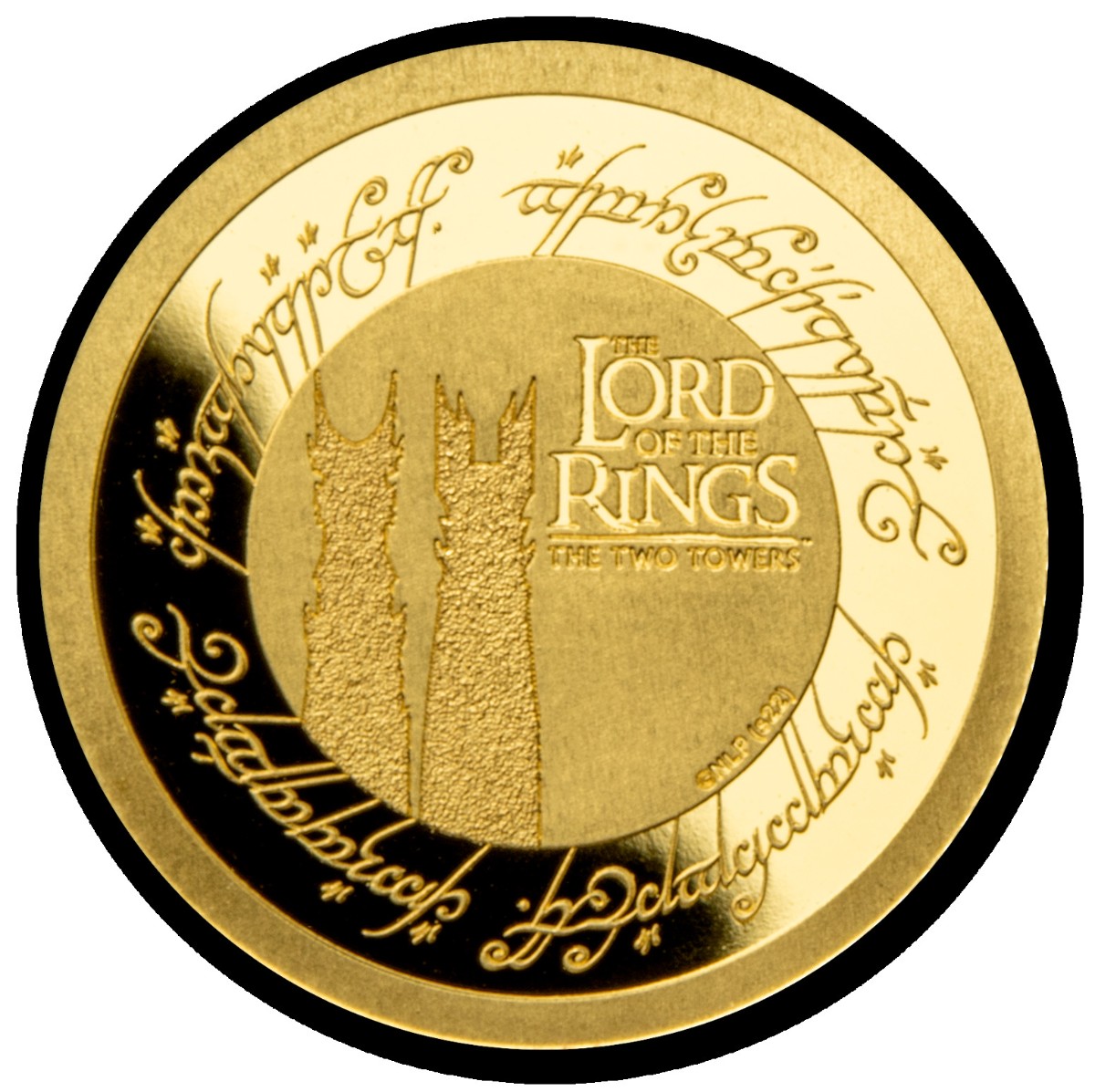 Zlatá mince Lord of the Rings - Dvě věže 0.5 g prooflike 2023