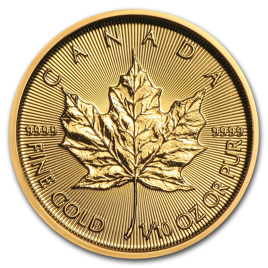 Zlatá mince Maple Leaf 1/10 oz