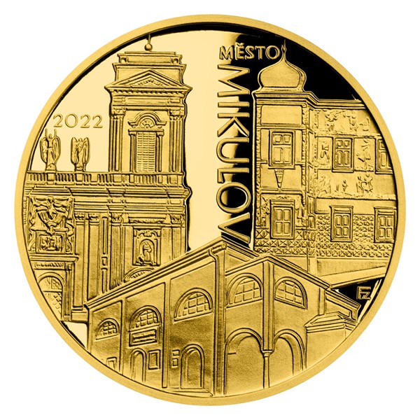 Zlatá mince Mikulov 1/2 oz proof 2022