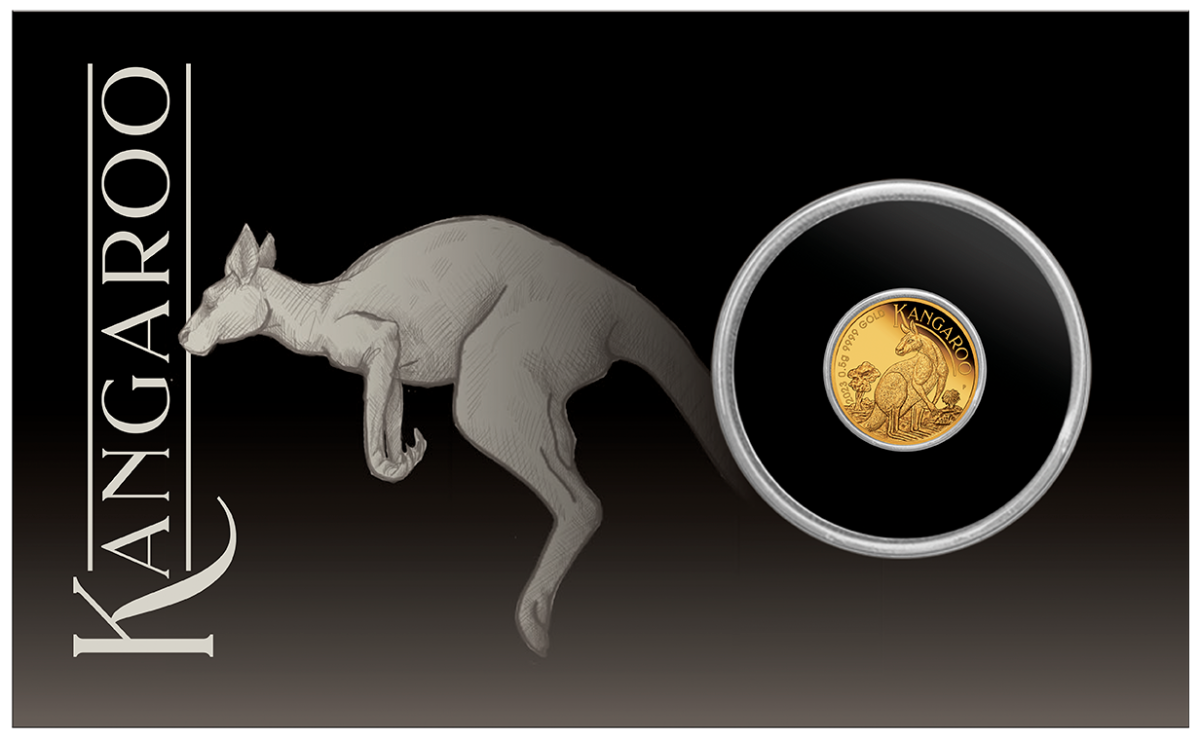 Zlatá mince Mini Roo 0,5 g proof 2023