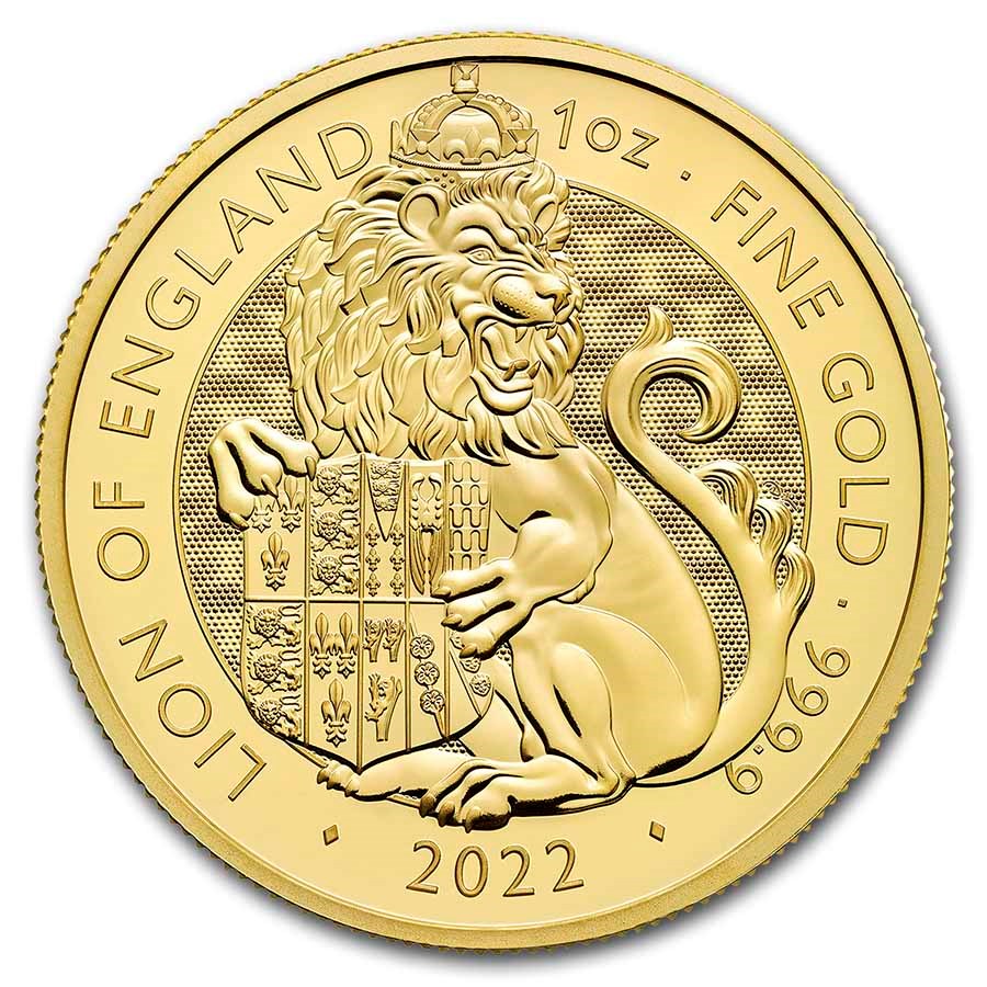 Zlatá mince The Royal Tudor Beasts - The Lion of England 1 oz 2022