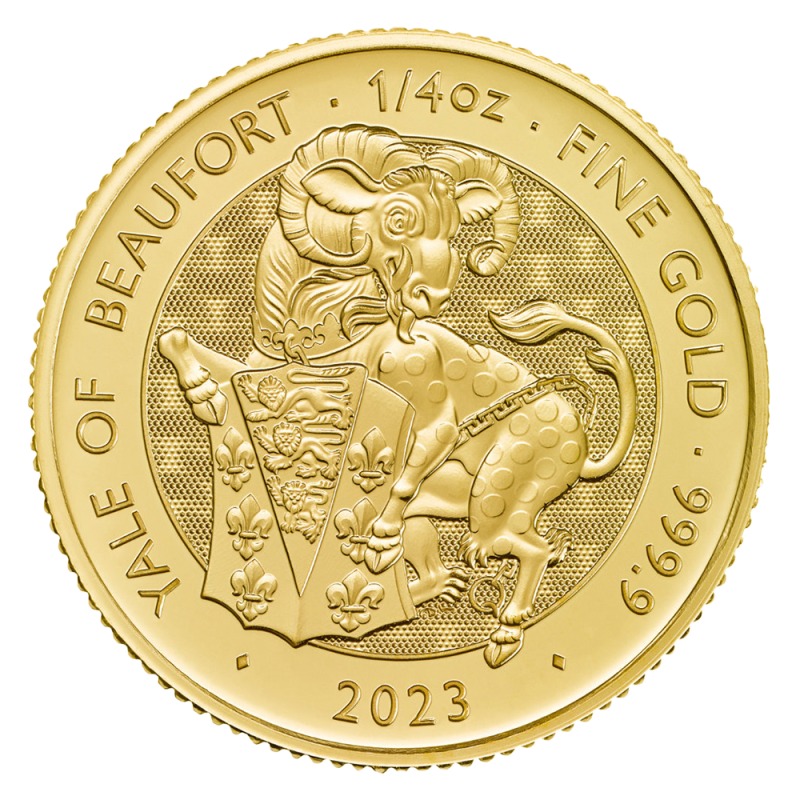 Zlatá mince The Royal Tudor Beasts - Yale of Beaufort 1/4 oz 2023