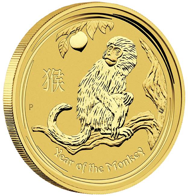Zlatá mince Rok Opice 1 oz 2016 Lunární série II