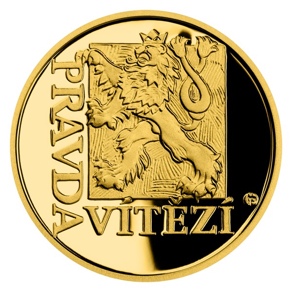 Zlatý dukát Latinské citáty - Veritas vincit - Pravda vítězí 3,49 g proof