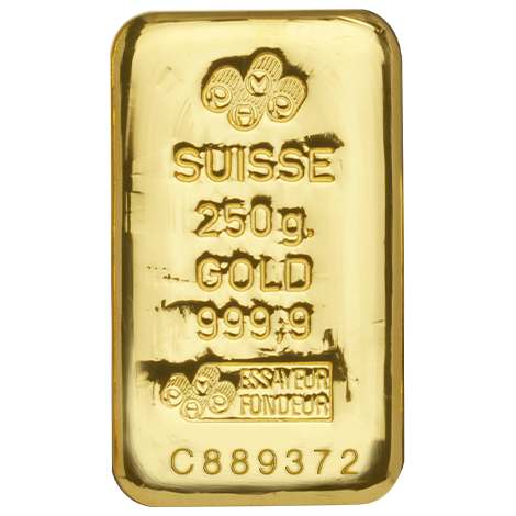Zlatý investiční slitek 250 g PAMP (litý)