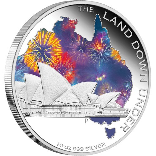Stříbrná mince Opera v Sydney 10 oz proof 2013
