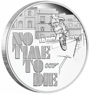 Stříbrná mince James Bond - Není čas zemřít 1 oz Proof 2020
