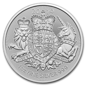 Stříbrná mince Královské erby 1 oz 2019