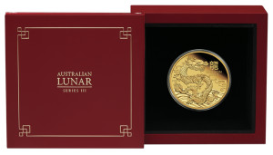 Zlatá mince Rok Draka 1 oz proof 2024 Lunární série III
