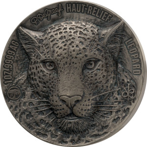 Stříbrná mince Big Five Africa - Leopard 1 oz vysoký reliéf 2023