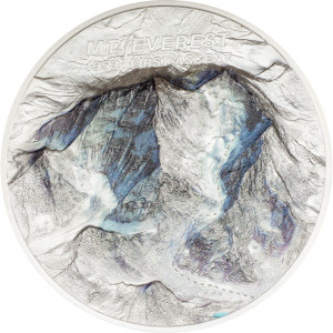 Stříbrná mince Mount Everest – První výstup 1 kg proof 2023