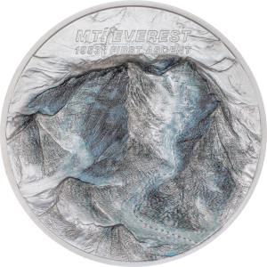 Stříbrná mince Mount Everest – První výstup 2 oz proof 2023