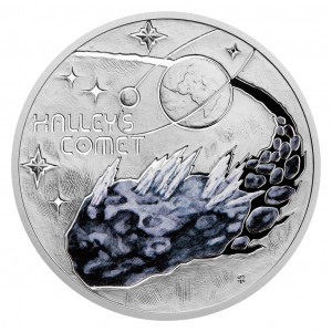 Stříbrná mince Mléčná dráha - Halleyova kometa 1 oz proof 2023