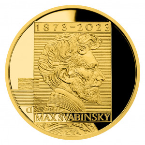 Zlatá medaile Max Švabinský 1/2 oz, číslovaná proof