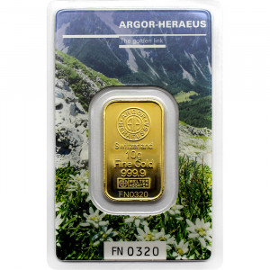 Zlatý investiční slitek 10 g Argor-Heraeus Limited Edition Autumn 2019