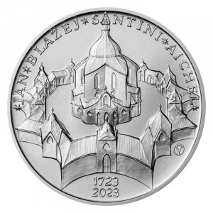 Stříbrná mince Jan Blažej Santini-Aichel 200 Kč běžná kvalita 2023