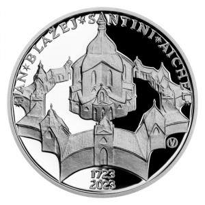 Stříbrná mince Jan Blažej Santini Aichel 200 Kč špičková kvalita 2023