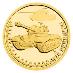 Zlatá mince Obrněná technika - M26 Pershing 1/10 oz proof 2024