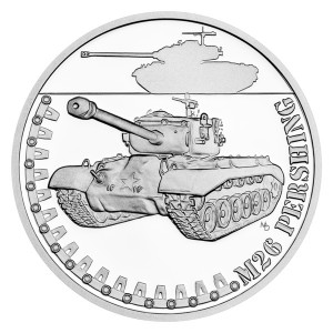 Stříbrná mince Obrněná technika - M26 Pershing 1 oz proof 2024