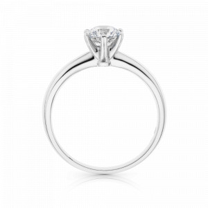 Zlatý prsten Karolina s diamantem