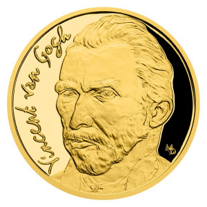 Zlatá mince Vincent van Gogh 1/2 oz proof 2020