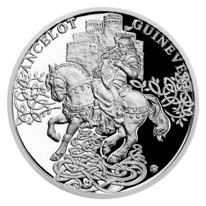 Stříbrná mince Legenda o králi Artušovi - Ginevra a Lancelot 1 oz proof 2021