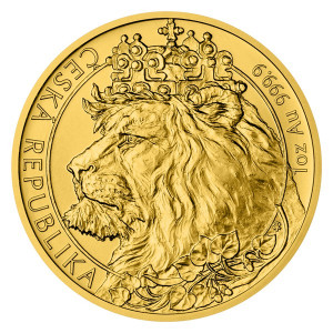 Zlatá mince Český lev 1 oz b.k. 2021
