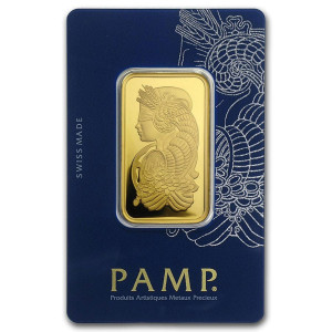 Zlatý investiční slitek 1 oz PAMP