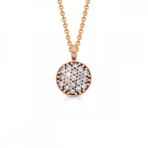 Zlatý náhrdelník Leo s diamanty Barva: Bílé zlato