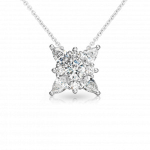 Zlatý náhrdelník Marpessa s diamanty Barva: Bílé zlato