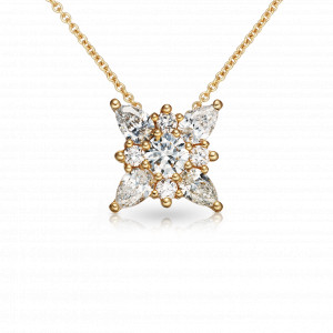Zlatý náhrdelník Marpessa s diamanty Barva: Žluté zlato