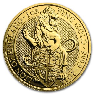 Zlatá mince The Queen's Beasts The Lion of England 1 oz