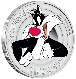 Stříbrná mince Looney Tunes Sylvester 1/2 oz proof 2018