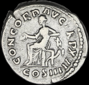 Sada stříbrných mincí Marcus Aurelius a Faustina Minor Denár rok 147-180