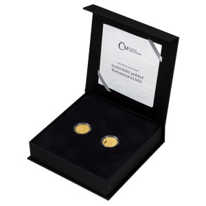 Sada zlatých mincí Svatovítský poklad - Korunovační kříž 2 x 1/4 oz proof 2022