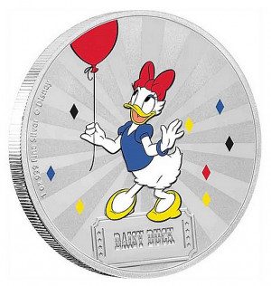 Stříbrná mince Disney - Mickey Mouse and Friends - Daisy Duck  1 oz proof 2019
