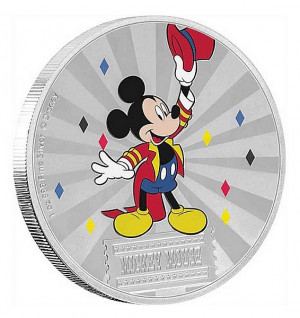 Stříbrná mince Disney - Mickey Mouse and Friends - Mickey Mouse  1 oz proof 2019