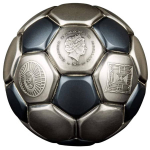 Stříbrná mince FIFA World Cup Qatar 3 oz Spherical 2022