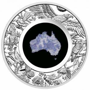 Stříbrná mince Great Southern Land - Lepidolit 1 oz proof 2022