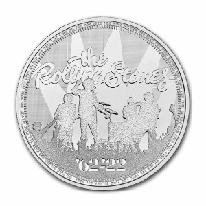 Stříbrná mince Hudební legendy - Rolling Stones 1 oz BU 2022