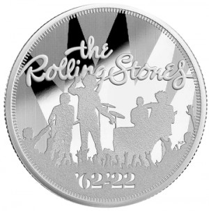 Stříbrná mince Hudební legendy - The Rolling Stones 2 oz proof 2022