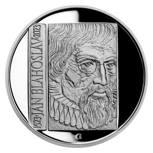 Stříbrná mince Jan Blahoslav 200 Kč špičková kvalita 2023