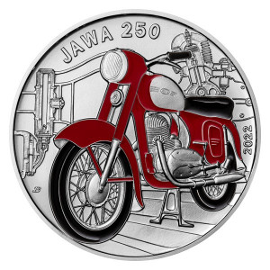 Stříbrná mince Jawa 250 b.k. 2022