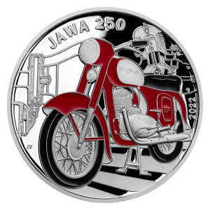 Stříbrná mince Jawa 250 proof 2022