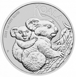 Stříbrná mince Koala 1 oz BU