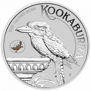 Stříbrná mince Kookaburra 1 oz se znakem ptakopyska 2022