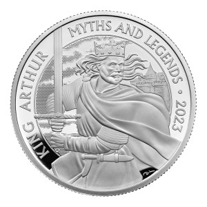 Stříbrná mince Král Artuš 1 oz proof 2023