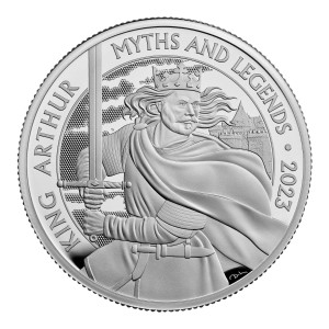 Stříbrná mince Král Artuš 2 oz proof 2023