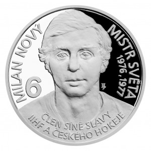 Stříbrná mince Legendy čs. hokeje Milan Nový 29 g proof 2020